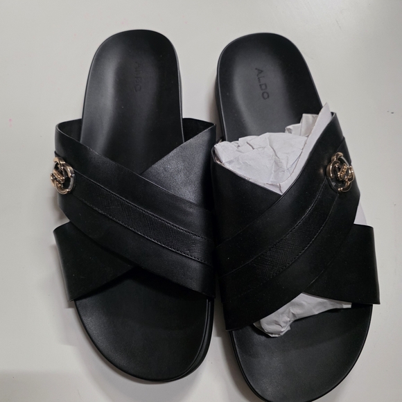 Aldo Other - ALDO Women's Black Slide Sandals